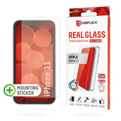 DISPLEX REAL GLASS + CASE - F/ APPLE IPHONE 11