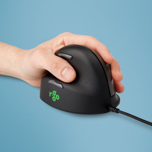 ERGONOMIC MOUSE MEDIUM - HAND165-185MM LEFT-HANDED WIRED