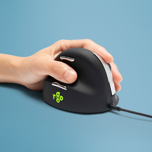 R-GO HE MOUSE ERGONOMIC BIG - LEFT HANDED CABLED