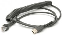 USB BLACK TYPE A 2.9M - COILED HOST POWER