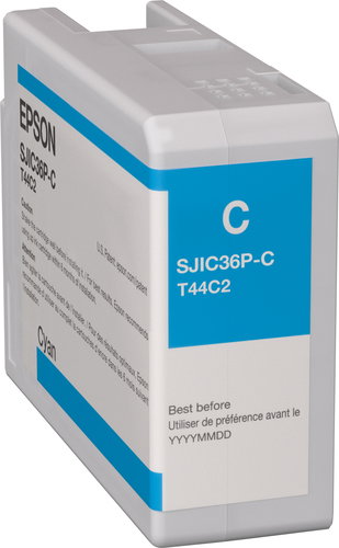 SJIC36P-C INK CARTRIDGE C6000 - SERIES CYAN