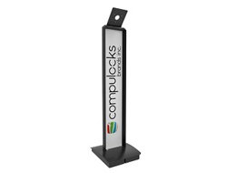 VESA BRANDABLE FLOOR STAND - - BLACK