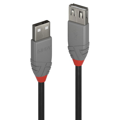 1M USB 2.0 TYP A - VERLNGERUNGSKABEL ANTHRA LINE