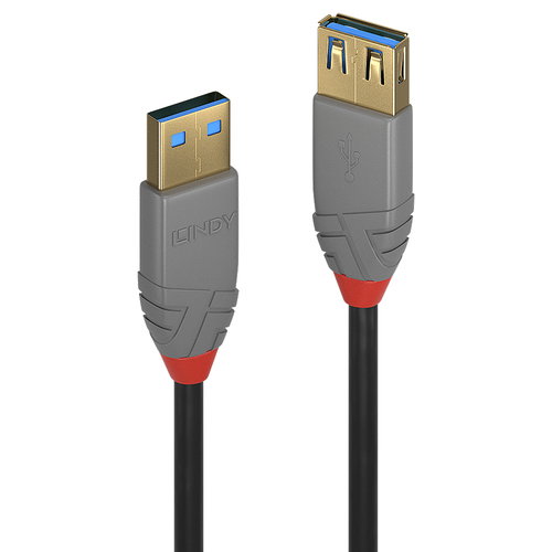 3M USB 3.2 TYP A 5GBIT/S - VERLNGERUNGSKABEL ANTHRA LINE