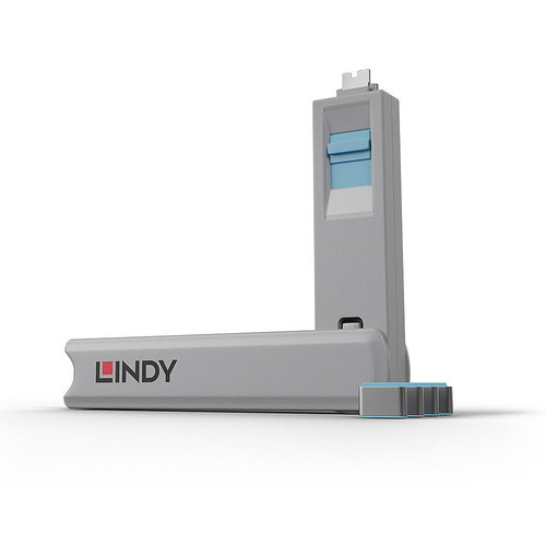 USB C PORT SCHLOSS - 4 STCK MIT SCHLSSEL BLAU