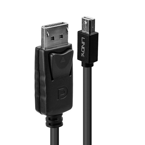 MINI DP ZU DP KABEL SCHWARZ 2M - MINIDISPLAYPORT ZU DISPLAYPORT