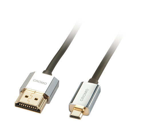 CROMO SLIM HIGH-SPEED-HDMI - -KABEL MIT ETHERNET TYP A/D 2M