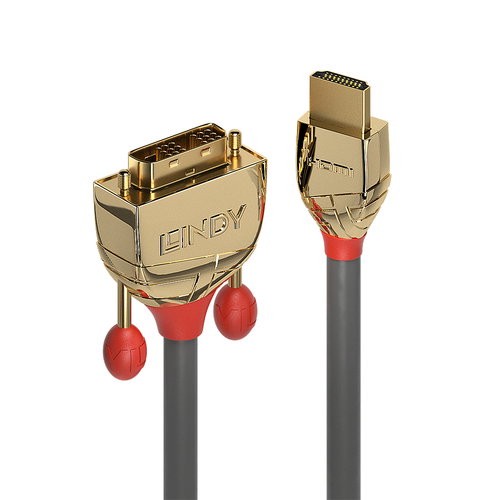 10M HDMI AN DVI - KABEL GOLD LINE