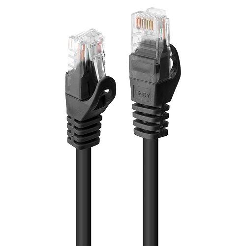 1M CAT.6 U/UTP SCHWARZ - NETZWERKKABEL