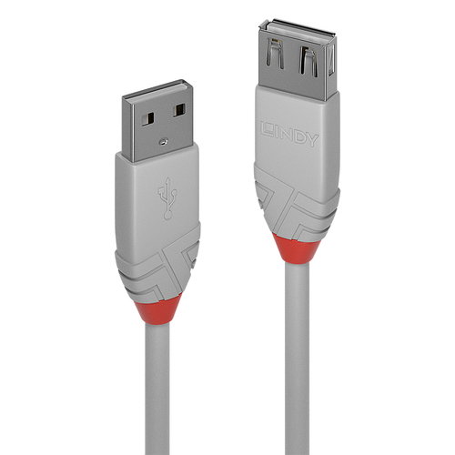 3M USB 2.0 TYP A GRAU - VERLNGERUNGSKABEL ANTHRA LINE