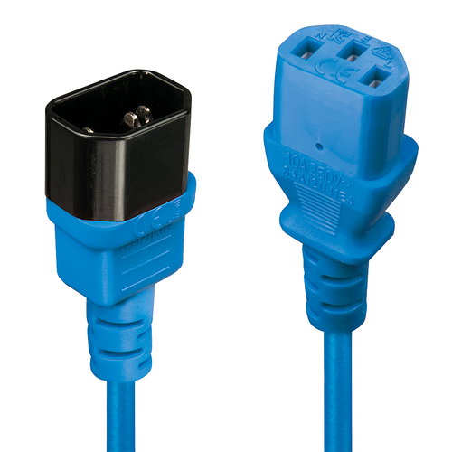 2M NETZVERLNGERUNGSK - KABEL C14 AN C13 BLAU
