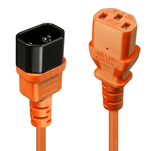 2M NETZVERLNGERUNGSKA - KABEL C14 AN C13 ORANGE