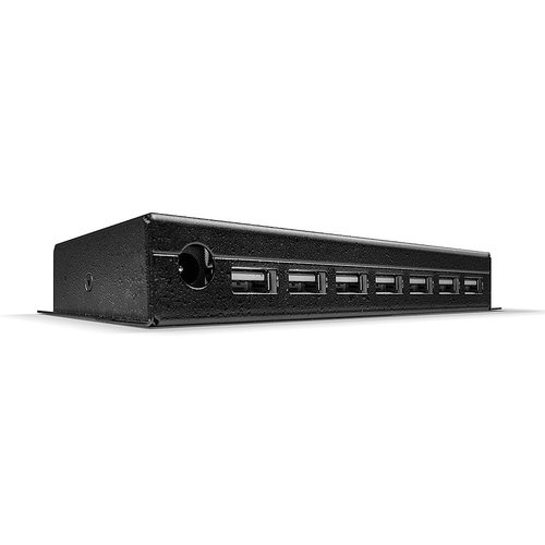 7 PORT USB 2.0 METALL HUB - SHIELDED CASE/MOUNTING LUGS