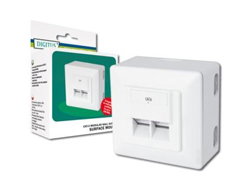 DIGITUS CAT 6 - MODULAR WALL OUTLET SHIELDED .