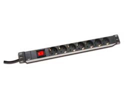 DIGITUS ALU OUTLET STRIP - WITH SWITCH 7 OUTLETS