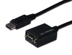 DIGITUS DISPLAYPORT ADAPTER - CABLE DP/M-HD15/F 0.15M