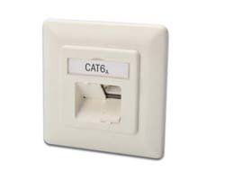 DIGITUS CAT 6A NETWORK OUTLET - CLASS EA FLUSH HORIZONTAL IN