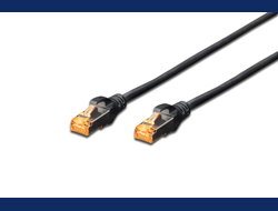 DIGITUS CAT 6 PATCH CABLE 1M - S-FTP BLACK
