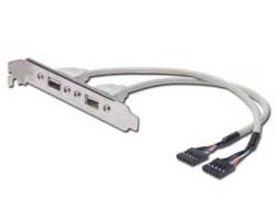 DIGITUS USB SLOT BRACKET CABLE - 2X TYPE A-2X5PIN IDC