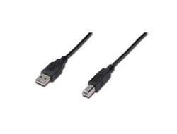 DIGITUS USB CABLE TYPE A - B - M/M 1.8M USB 2.0 SUITABLE UL BL