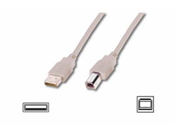 DIGITUS USB CABLE TYPE A - B - M/M 1.8M USB 2.0 SUITABLE BE