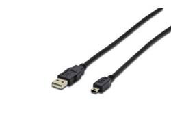USB 2.0 CONN.CAB A-MINI B 3.0M - USB 2.0 CONFORM 5PIN
