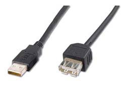 USB EXT CABLE A 3.0M - USB 2.0 SUITABLE BL