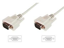DATATRANSFER CON. CABLE D-SUB9 - M/M 2.0M SERIAL MOLDED BE