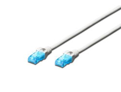 CAT5E U-UTP PAT.CABLE 5M WHITE - CU PVC AWG 26/7