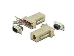 DIGITUS ADAPTOR DB9 RJ45 - MODULAR DB9 M RJ45 F