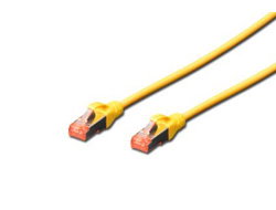 DIGITUS CAT 6 S-FTP PATCH CAB - LENGTH 0.5 M COLOR YELLOW
