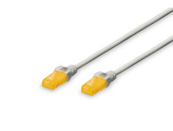 CAT 5E U-UTP PATCH CABLE - PVC AWG 26/7 LENGTH 0.5M WHITE