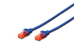 DIGITUS CAT6 U/UTP PATCH CABLE - PVC AWG 26/7 LENGTH 1M BLUE