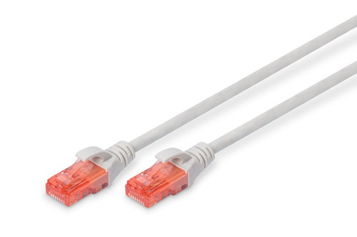 CAT 6 U-UTP PATCH CABLE CU. PVC - LENGTH 15M COLOR GREY