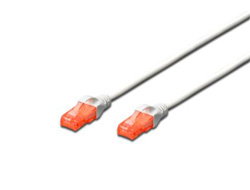CAT 6 U-UTP PATCH CABLE CU. PVC - LENGTH 0.5M COLOR WHITE