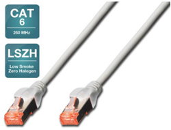 CAT 6 S-FTP PATCH CABLE CU LSZH - AWG 27/7 LENGTH 0.25M 10PACK