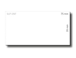 SLP-ENT WHITE TAG 39X75MM - 300 LAB/ROLL 2 ROLL/BOX