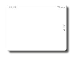 SLP-DRL WHITE LABELS 54X70MM - 320 LAB/ROLL 1 ROLL/BOX