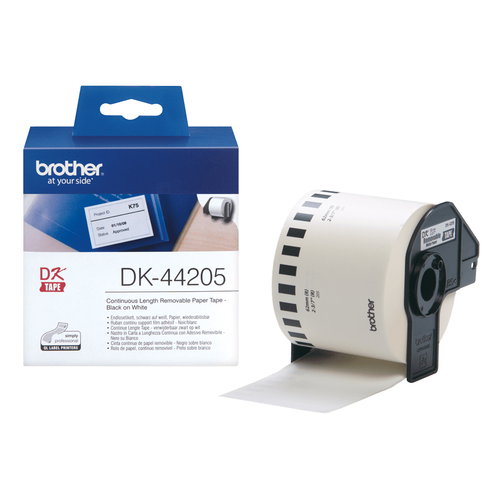DK CONTINUOUS LABELS WHITE - PAPER 30.48M REMOVABLE