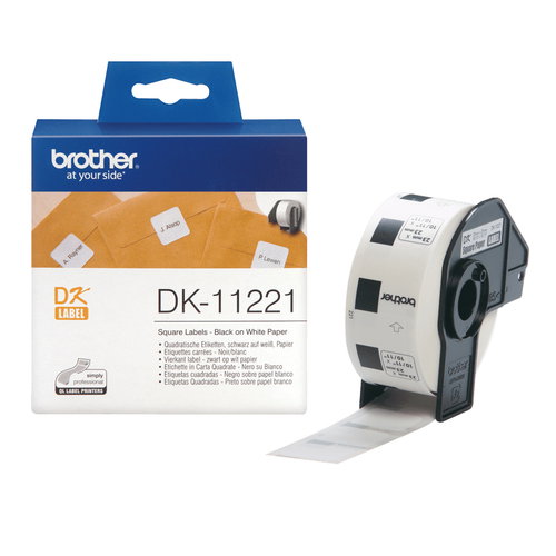 DK QUADR. SINGLE ROLLS WHITE - 1000PCS/RL
