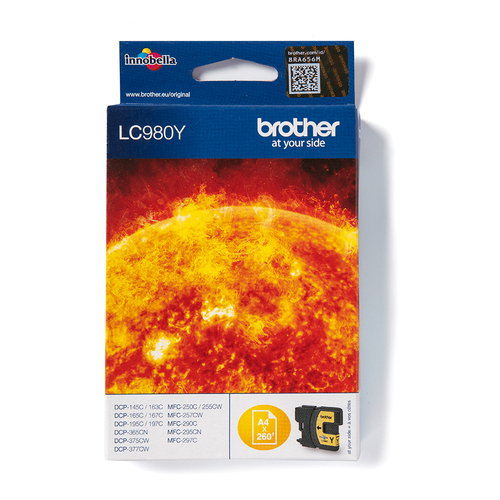 LC-980Y INK CARTRIDGE YELLOW - F/ DCP-145 -165C