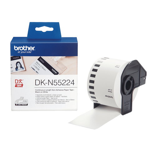 DK CONTINUOUS LABELS WHITE - PAPER 30.48M NON ADHESIVE