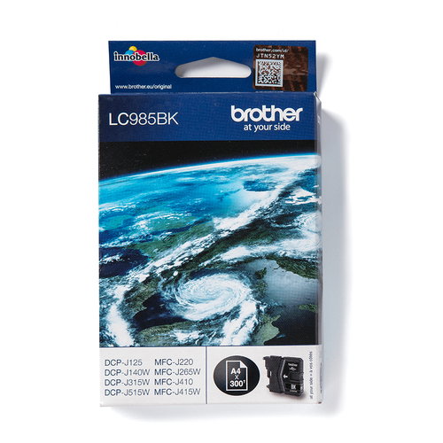 LC-985BK INK CARTRIDGE BLACK - F/ DCP-125J DCP-J315W MFC-J265W