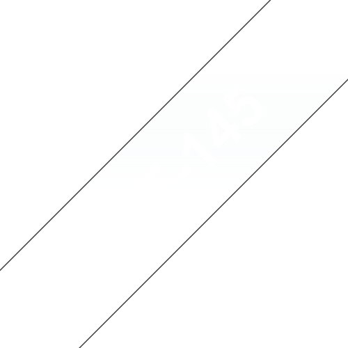 TZE-145 LAMINATED TAPE 18MM 8M - WHITE ON CLEAR