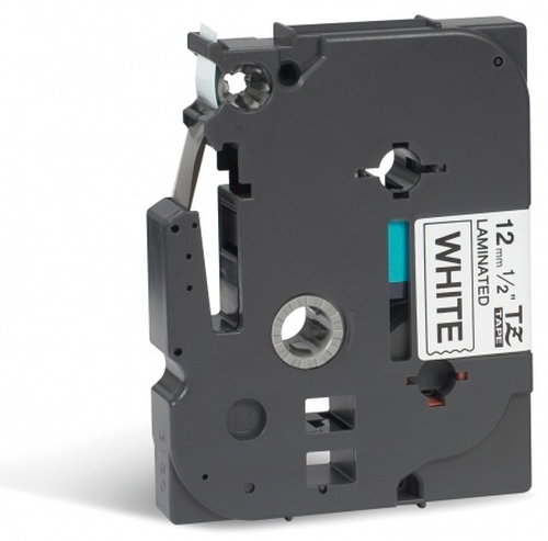 TZE-231CIV LAMINATED TAPE 12MM - 8M BLACK ON WHITE