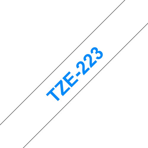 TZE-223 LAMINATED TAPE 9MM 8M - BLUE ON WHITE