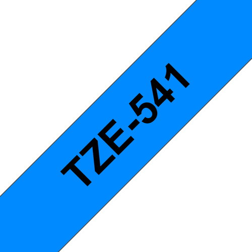 TZE-541 LAMINATED TAPE 8 MM 8M - BLACK ON BLUE