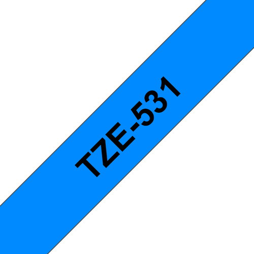TZE-531 LAMINATED TAPE 12MM 8M - BLACK ON BLUE