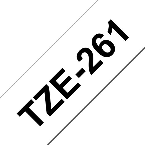 TZE-261 TAPE 36 MM - LAMINATED - 8M BLACK ON WHITE