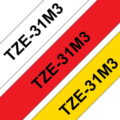 TZE-31M3 12MM 8M 3-PACK WITH - TZE-231/431/631